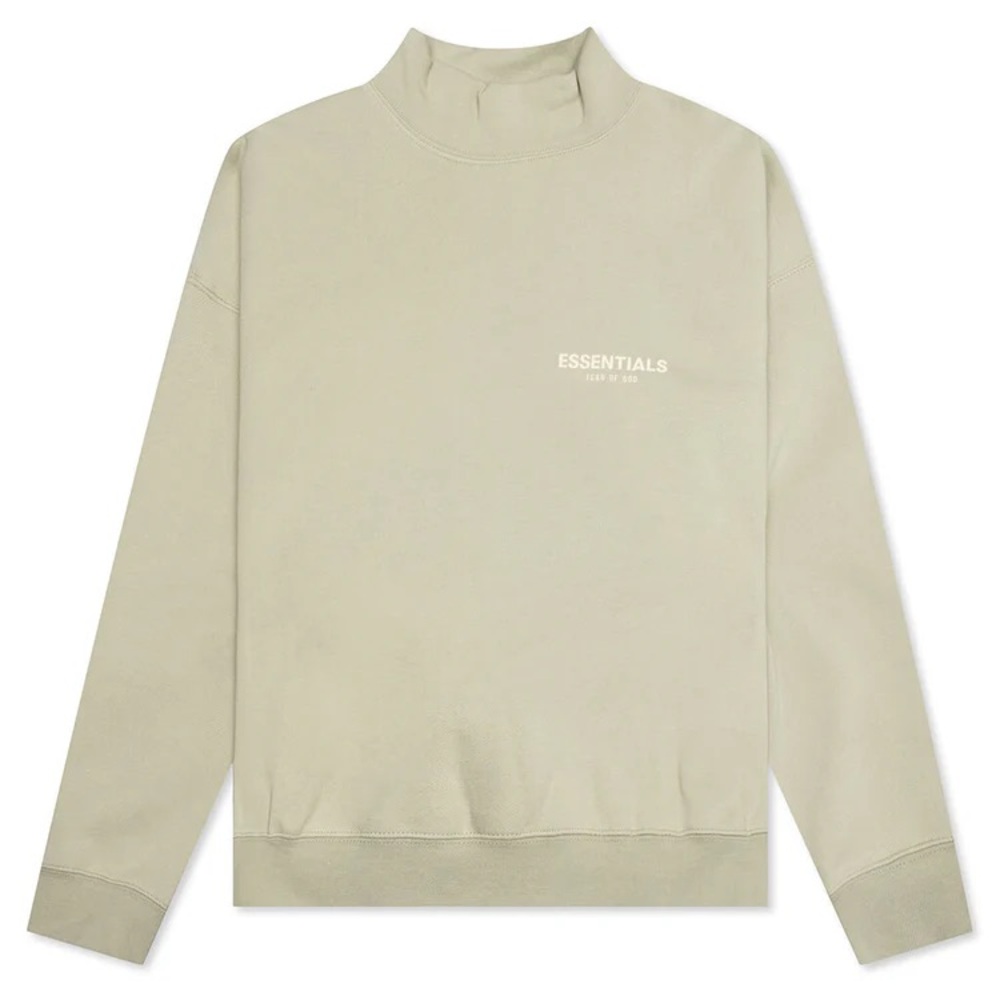 NWT Essentials Fear of God Mock Neck Long Sleeve Tshirt - Wheat